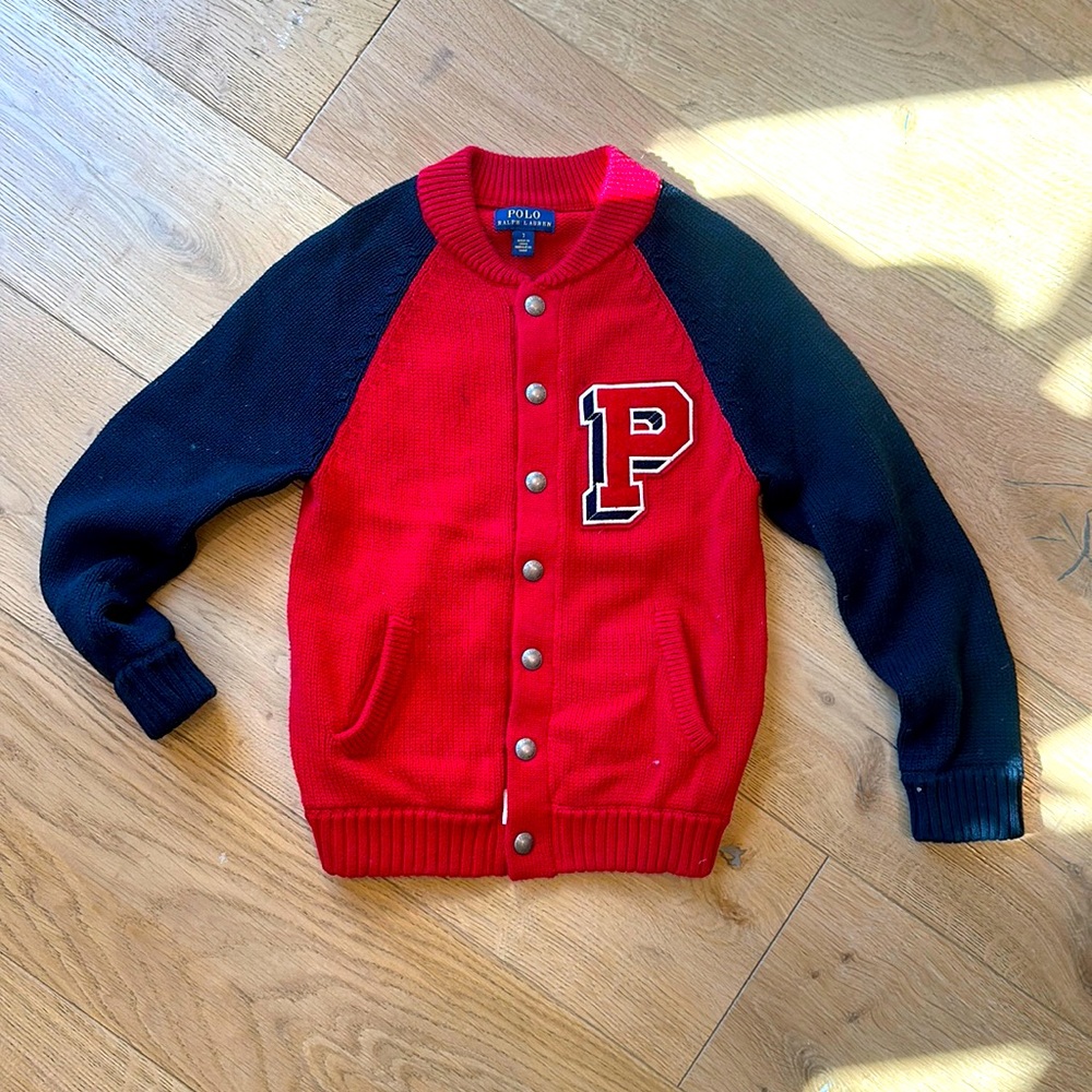 Kids polo Ralph lauren letterman sweater